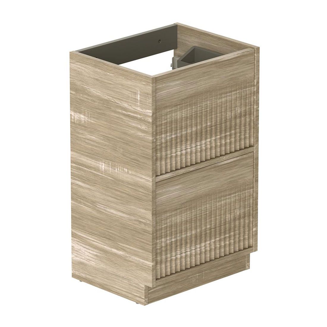 Safari 500mm Fluted Vanity Unit - floor mounted