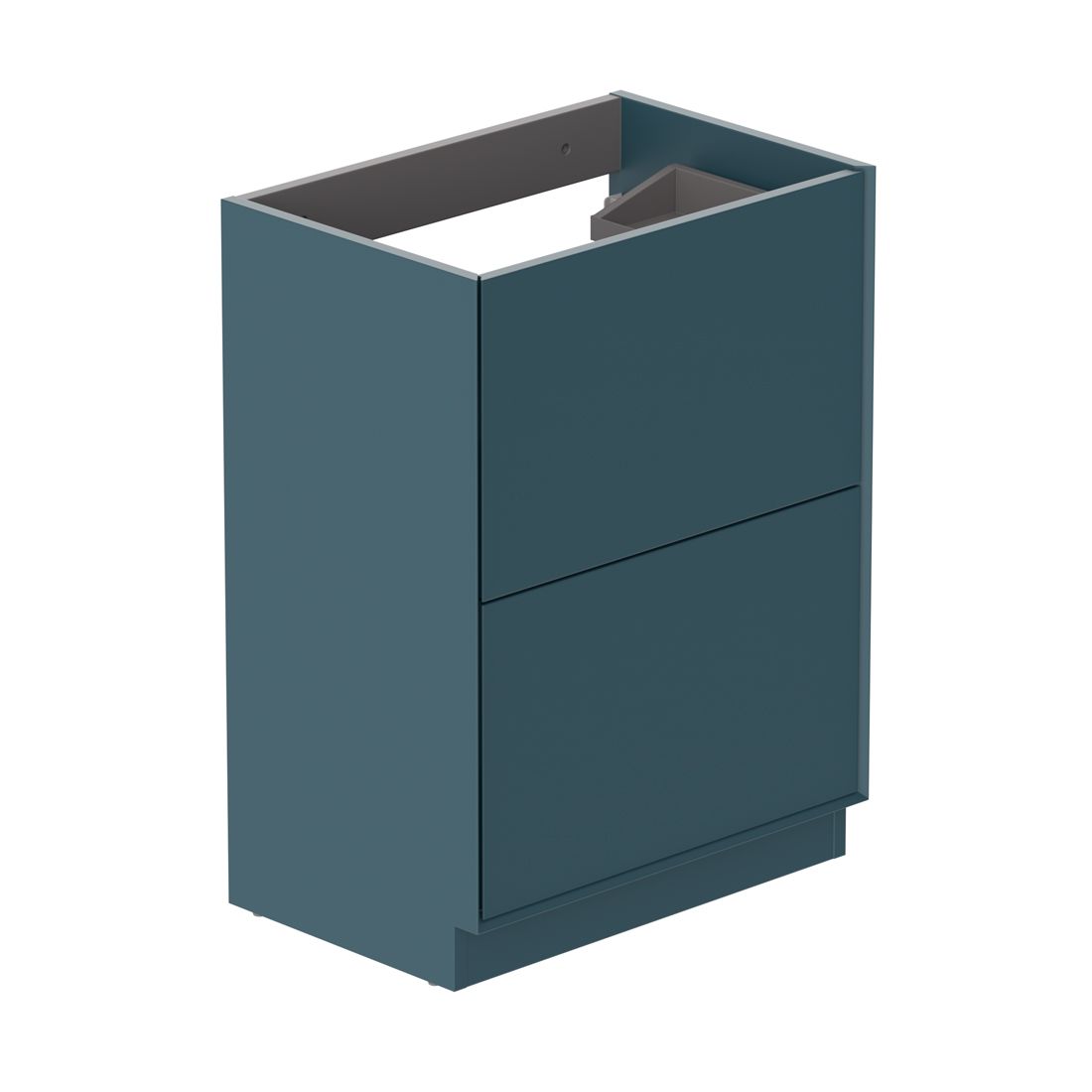 Safari 600mm Fluted Vanity Unit - floor mounted