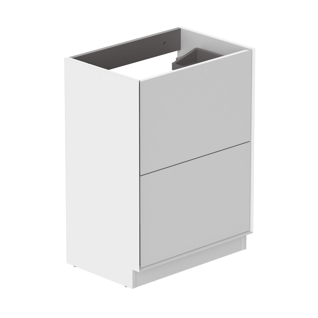 Safari 600mm Fluted Vanity Unit - floor mounted