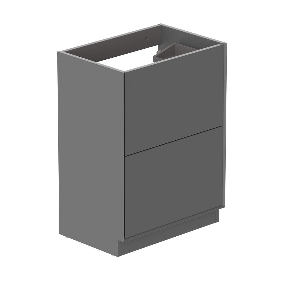 Safari 600mm Fluted Vanity Unit - floor mounted