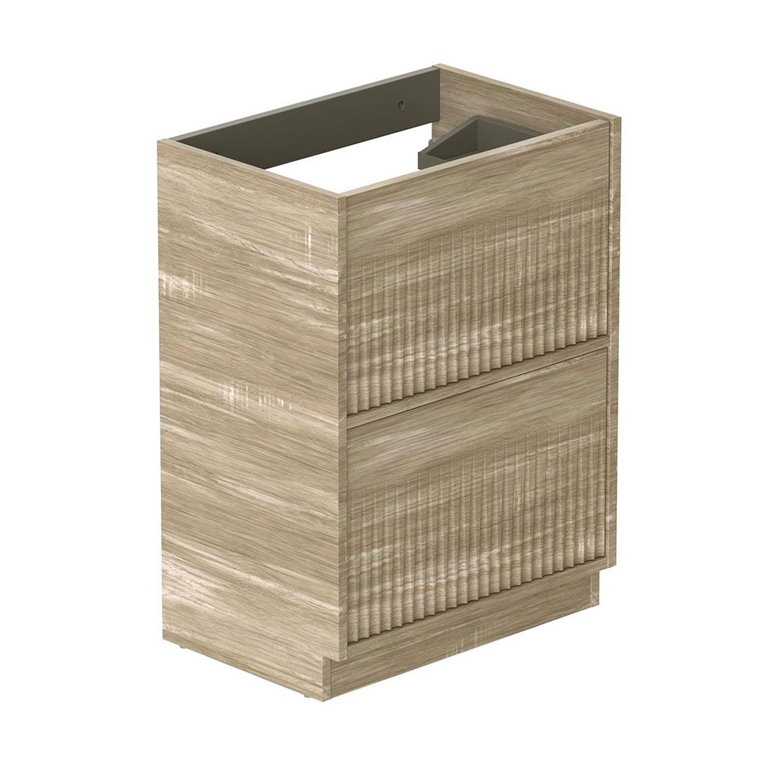 Safari 600mm Fluted Vanity Unit - floor mounted