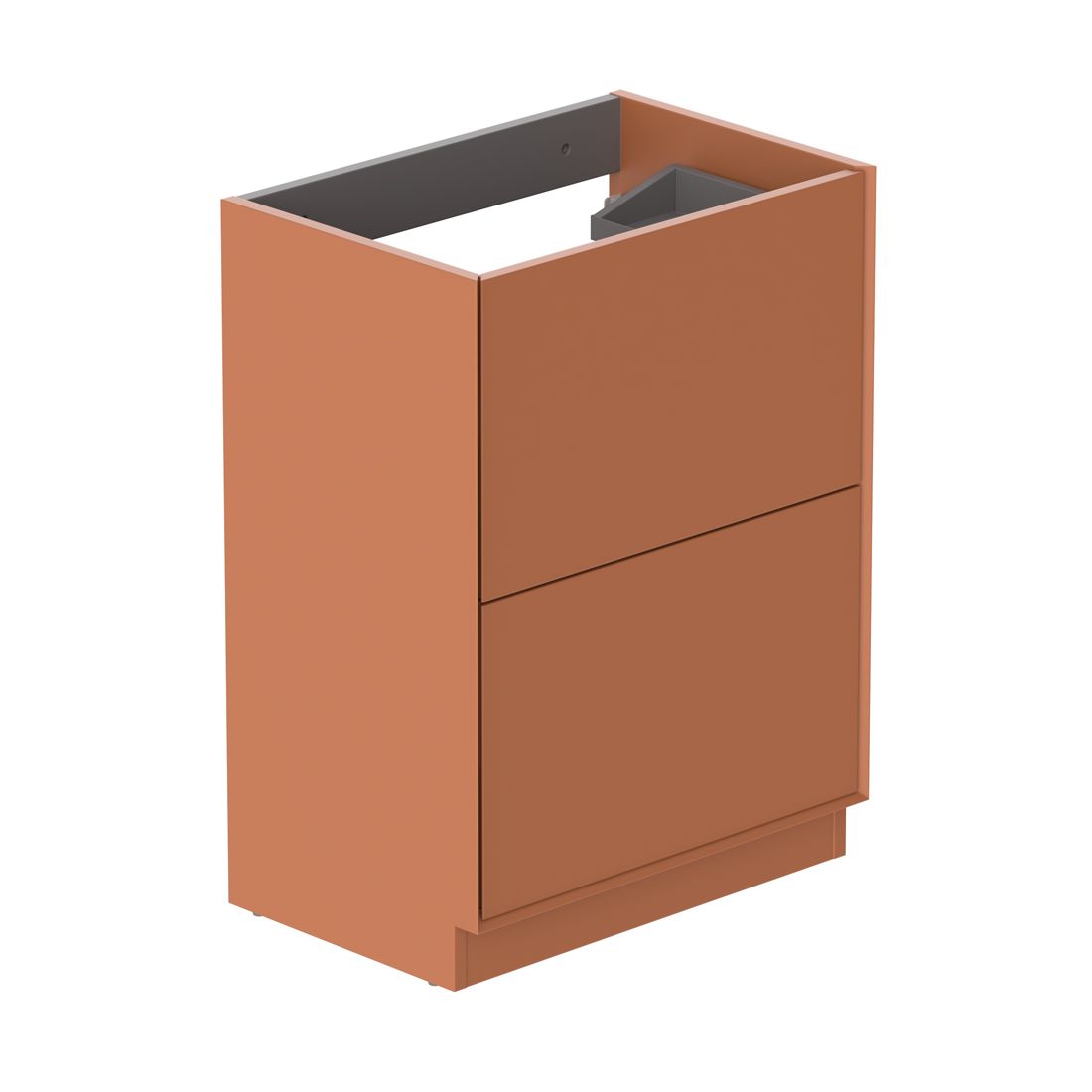 Safari 600mm Fluted Vanity Unit - floor mounted