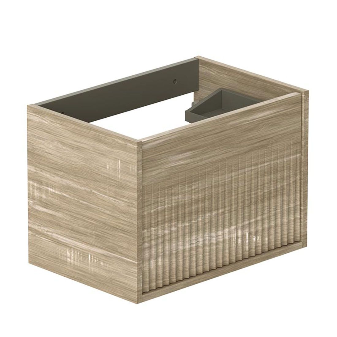 Safari 600mm Fluted Vanity Unit - wall hung