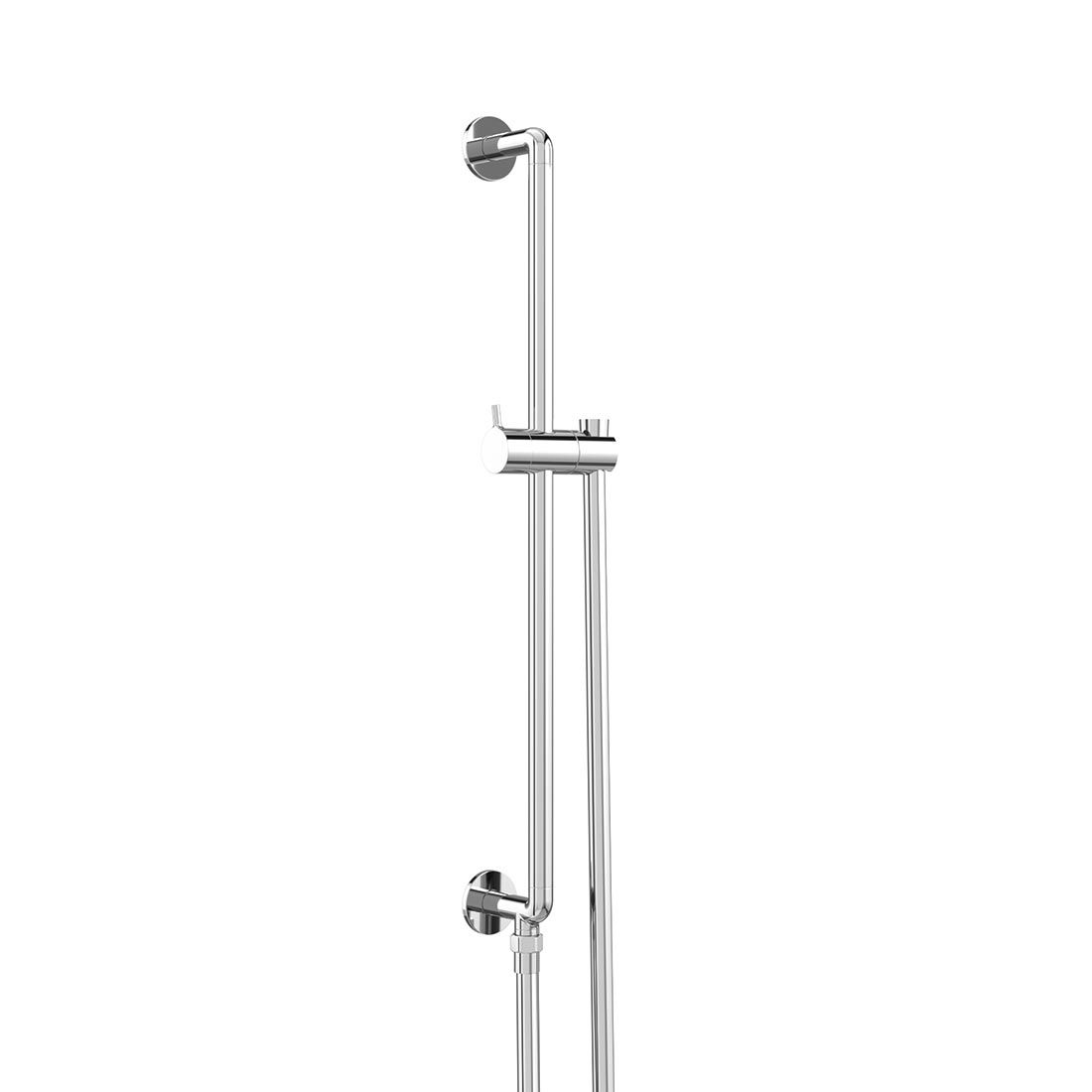 Safari Lever Slim Slide Rail with Integrated Outlet + Hose - No Handset Included