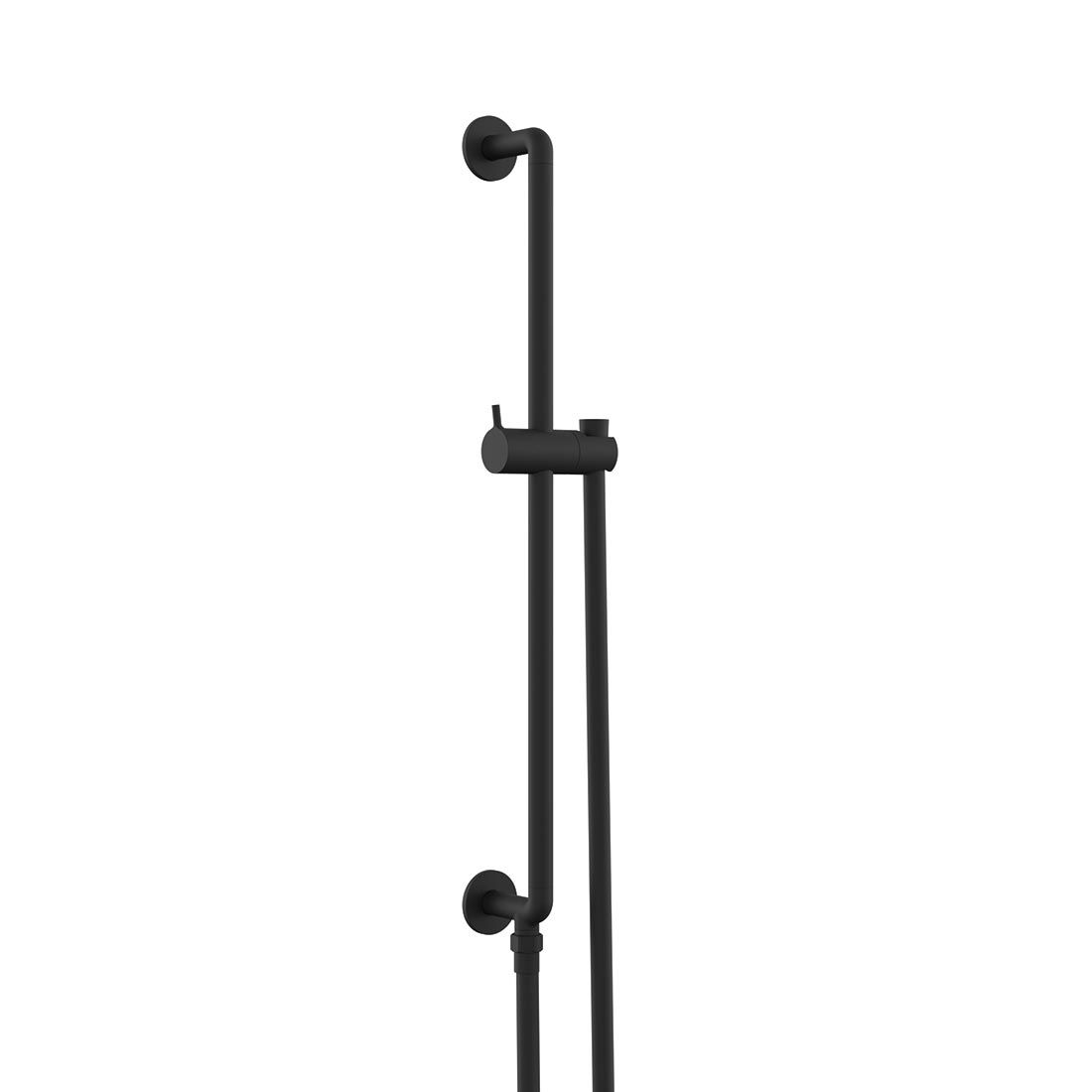 Safari Lever Slim Slide Rail with Integrated Outlet + Hose - No Handset Included