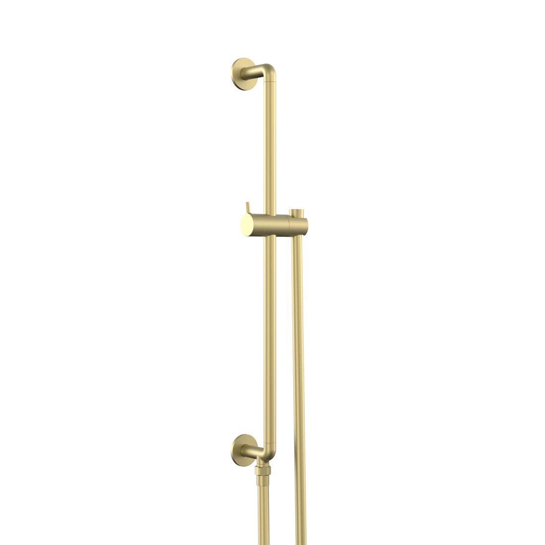 Safari Lever Slim Slide Rail with Integrated Outlet + Hose - No Handset Included