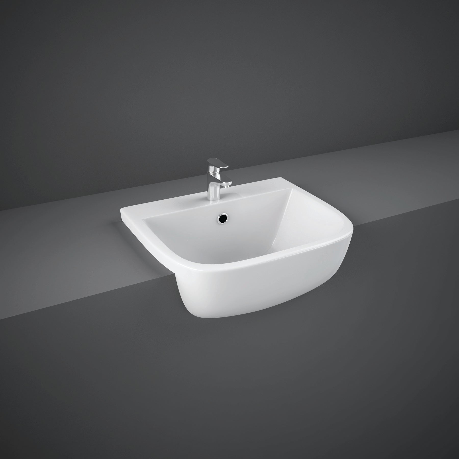 RAK Series 600 Semi Recessed Basin 1th