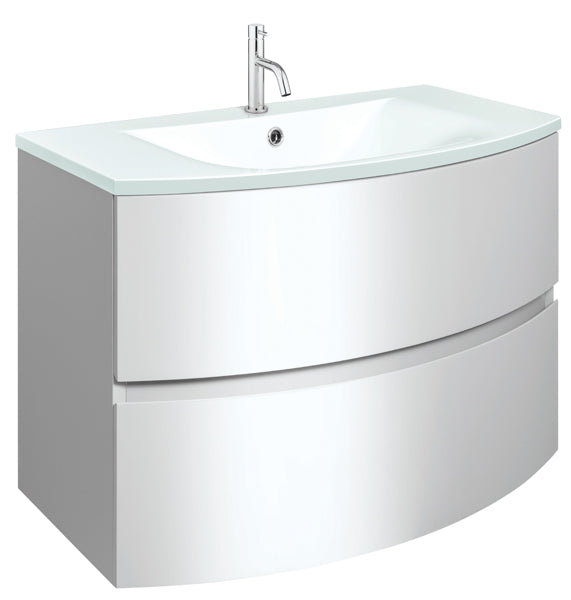 Svelte Glass Basin 800 1 Tap Hole