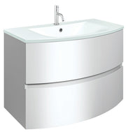 Crosswater Svelte 800 Unit with Ice Glass Basin Gloss