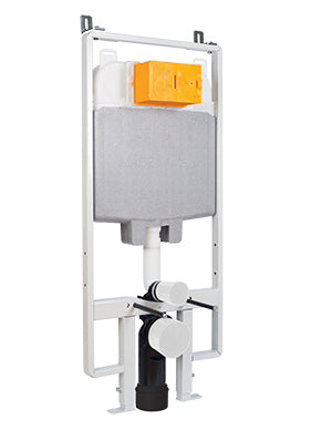 120CM PRE-WALL, SLIM FREESTANDING W.C FRAME INCLUDING BRACKETS AND W.C BEND WITH 3/6 LITRE DUAL FLUSH PLATE