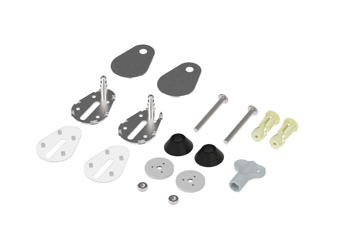 Euroshowers teardrop screw pack for ROUND seats