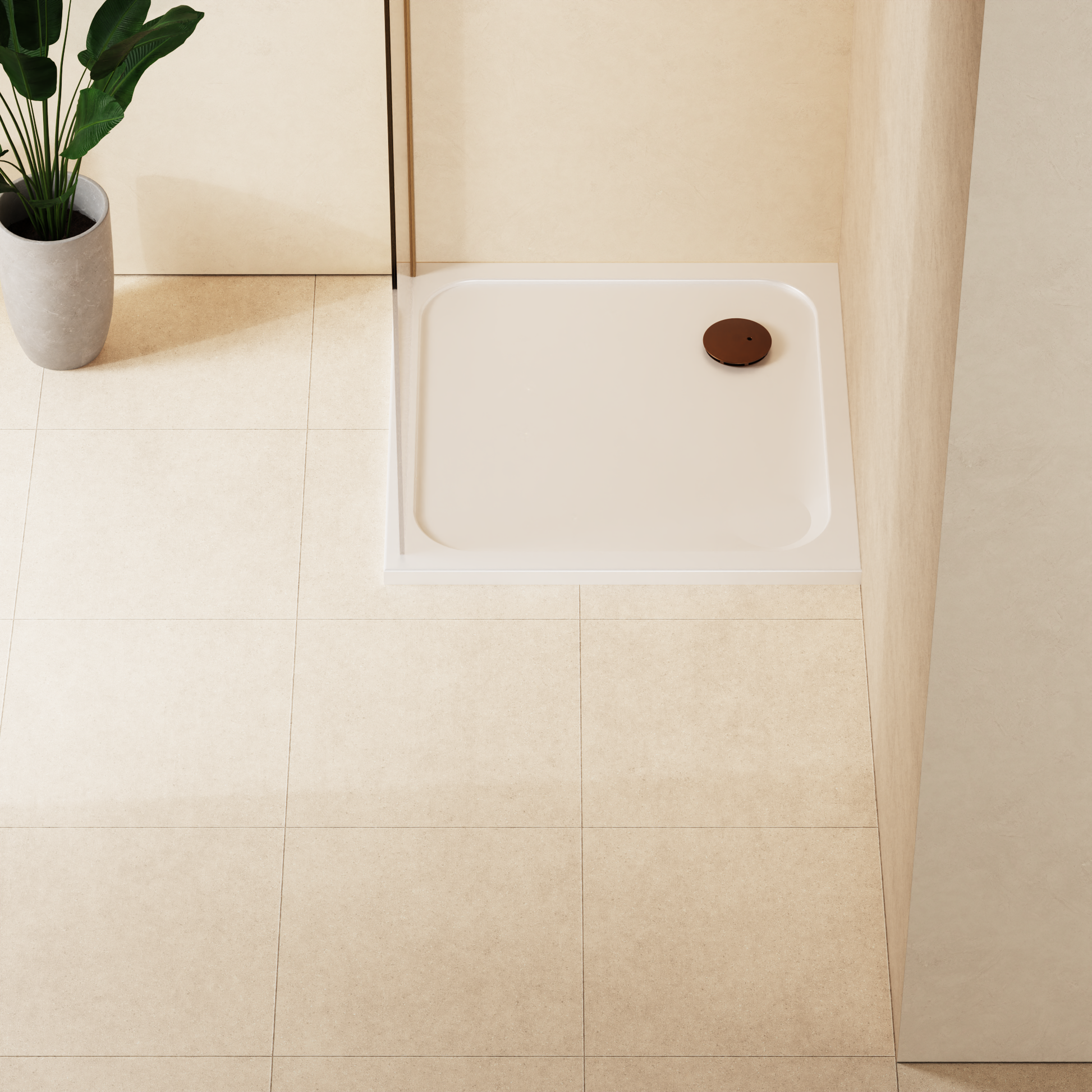 Square Shower Tray 45mm