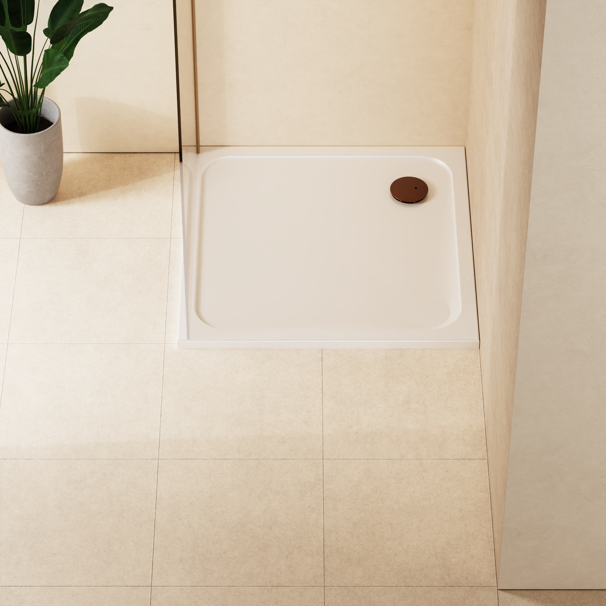 Square Shower Tray 45mm