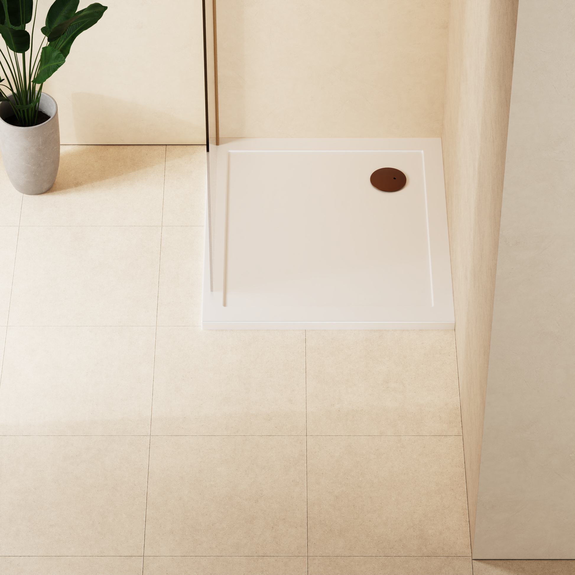 Square Shower Tray 35mm