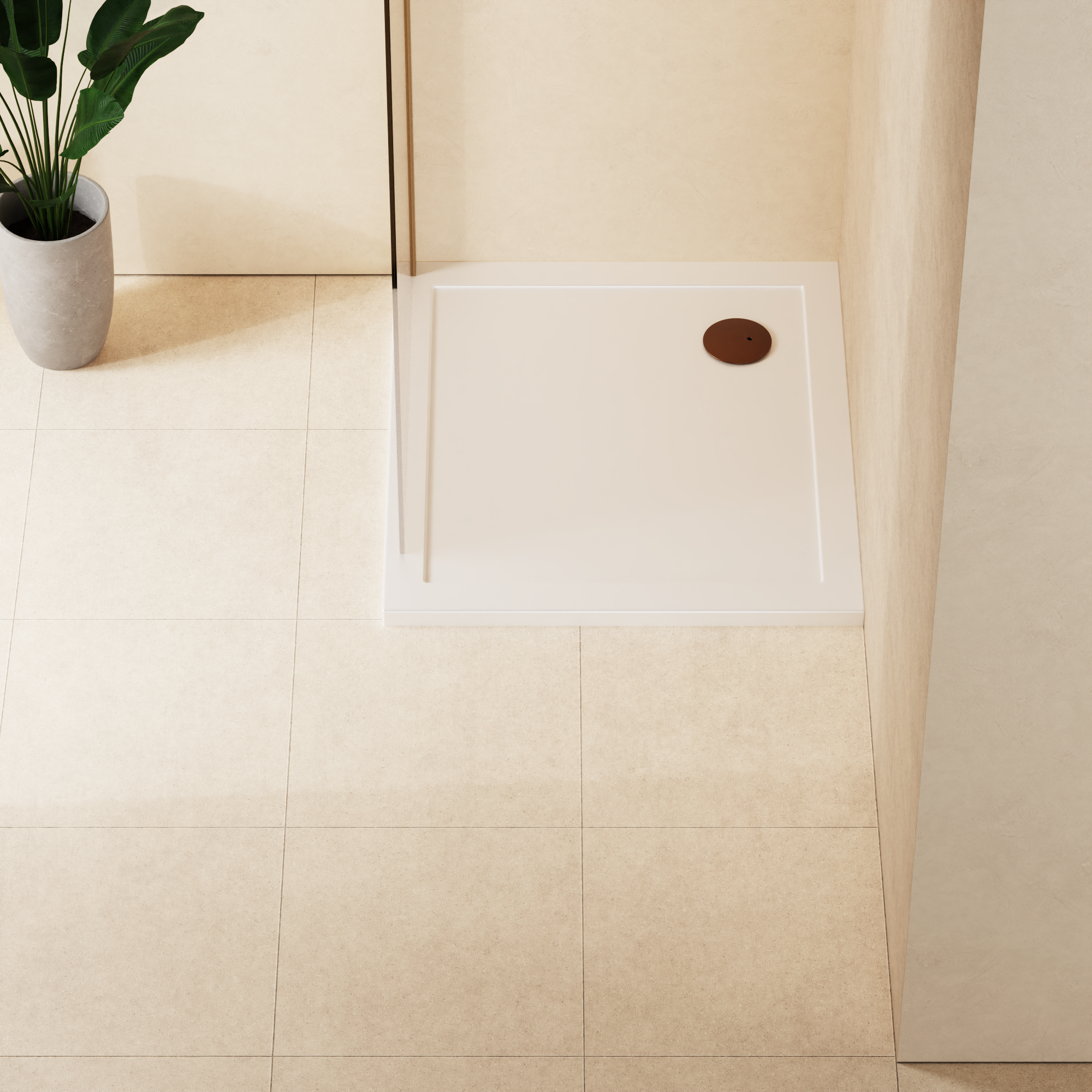 Square Shower Tray 35mm