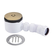 90mm x 50mm Water Seal Shower Trap with Miniflex Brushed Brass