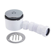 90mm x 50mm Water Seal Shower Trap with Miniflex Chrome Plated Brass
