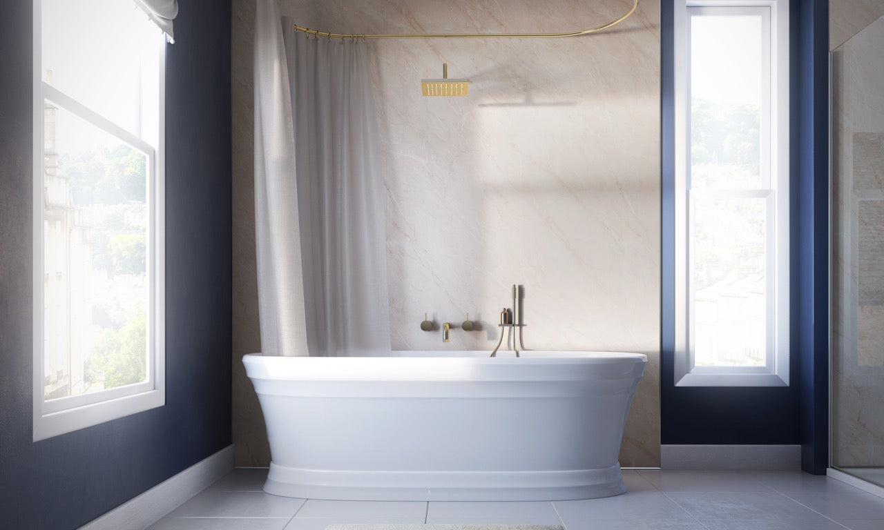 Showerwall Athena Marble Wall Panel (EgMDF)