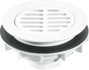 White Plastic High-Flow Shower Waste