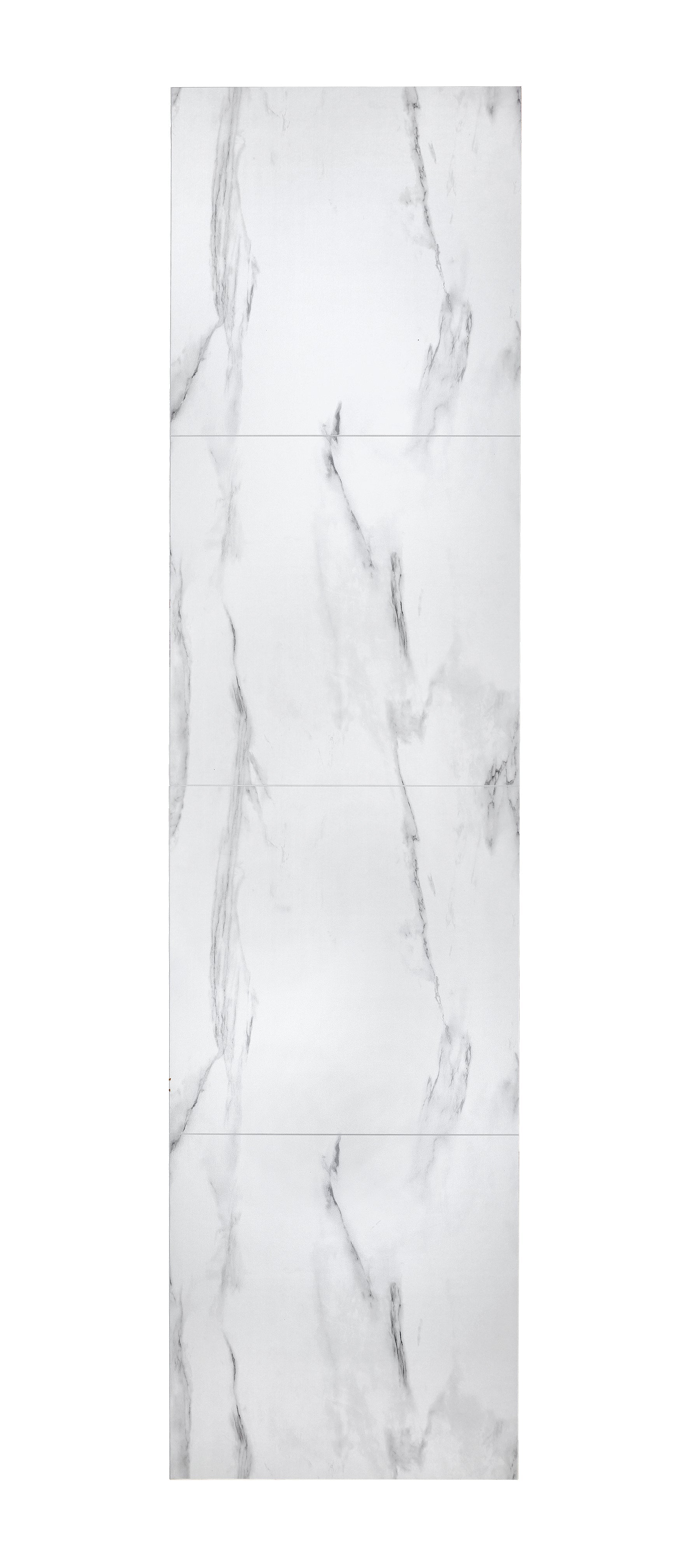 Showerwall White Marble Satin Wall Panel