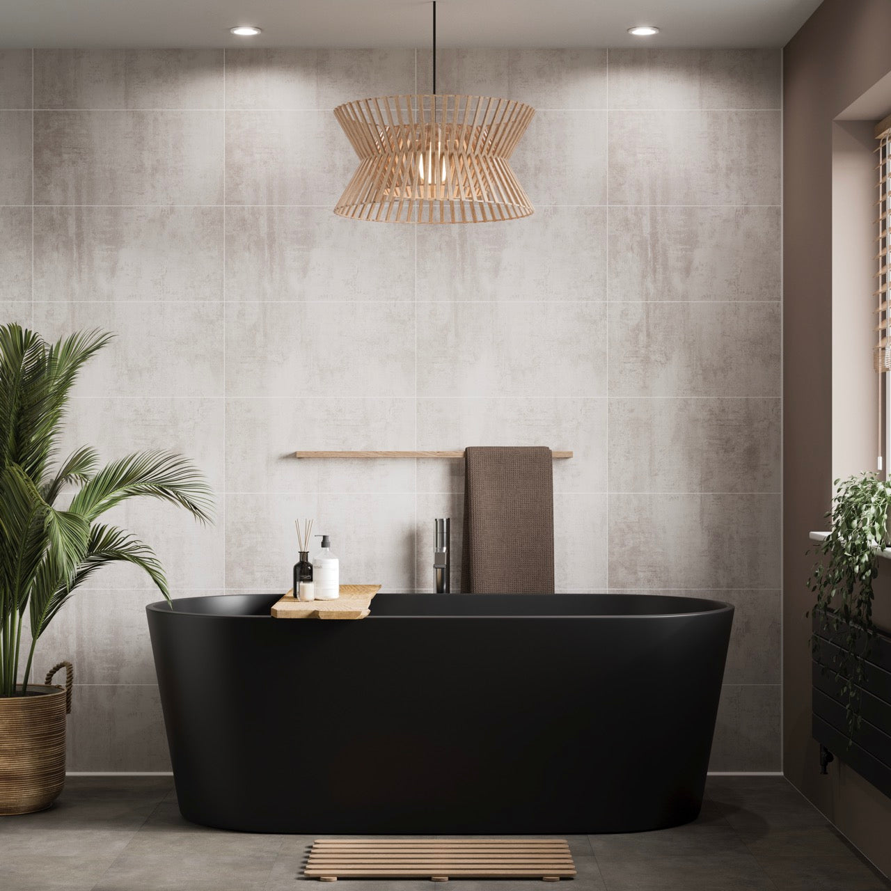 Showerwall Concrete Satin Wall Panel