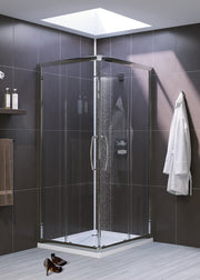 LAKES Corner Entry Semi-Framed Shower Enclosure Set