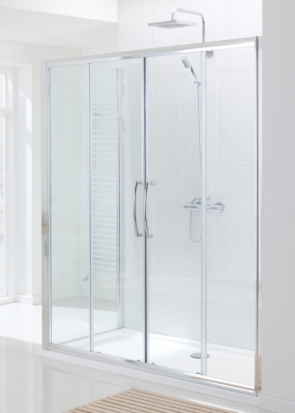 Lakes Double Door Slider Semi-Framed Enclosure