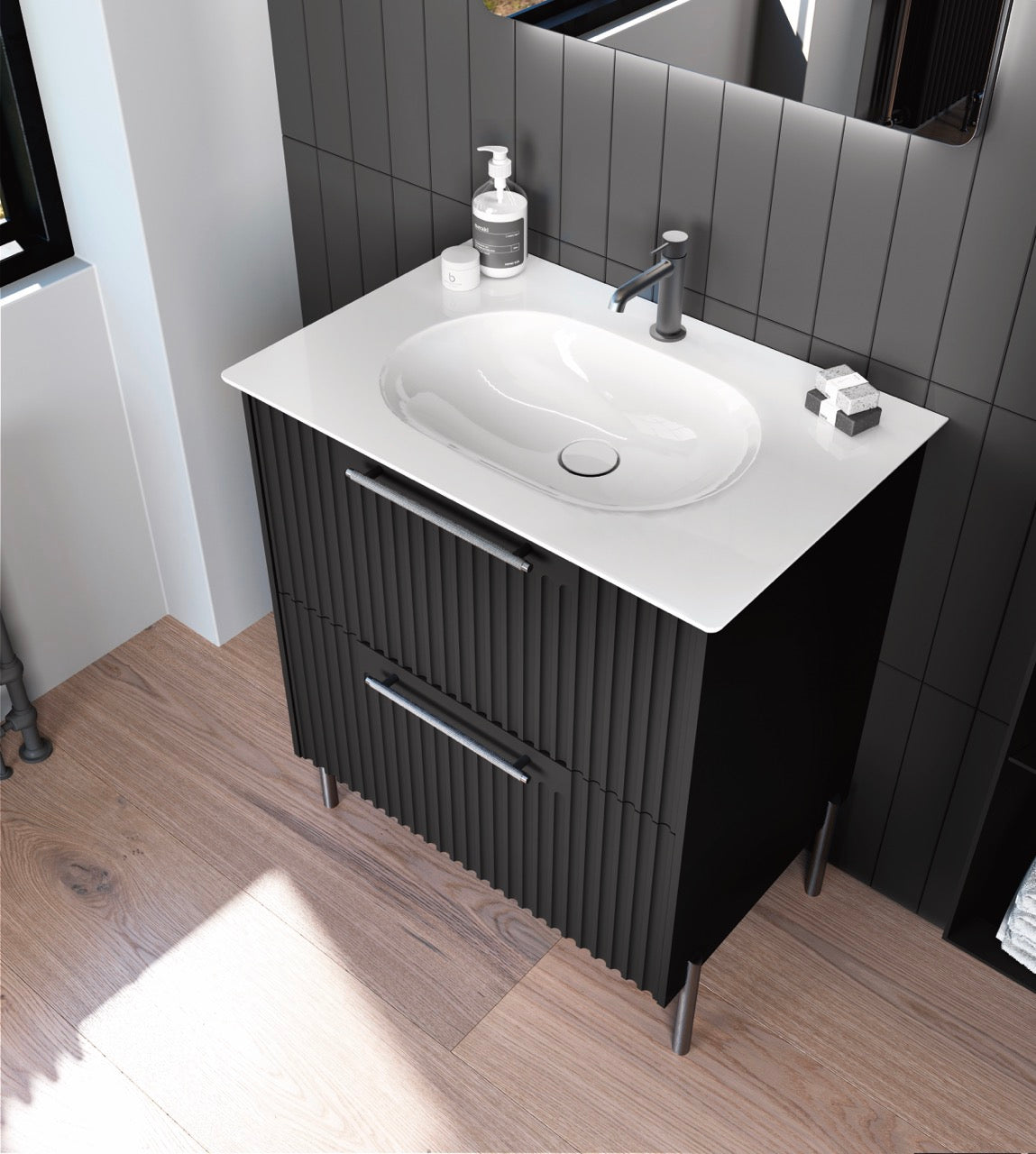 Catalano Sfera Flute 2 Drawer Lacquered
