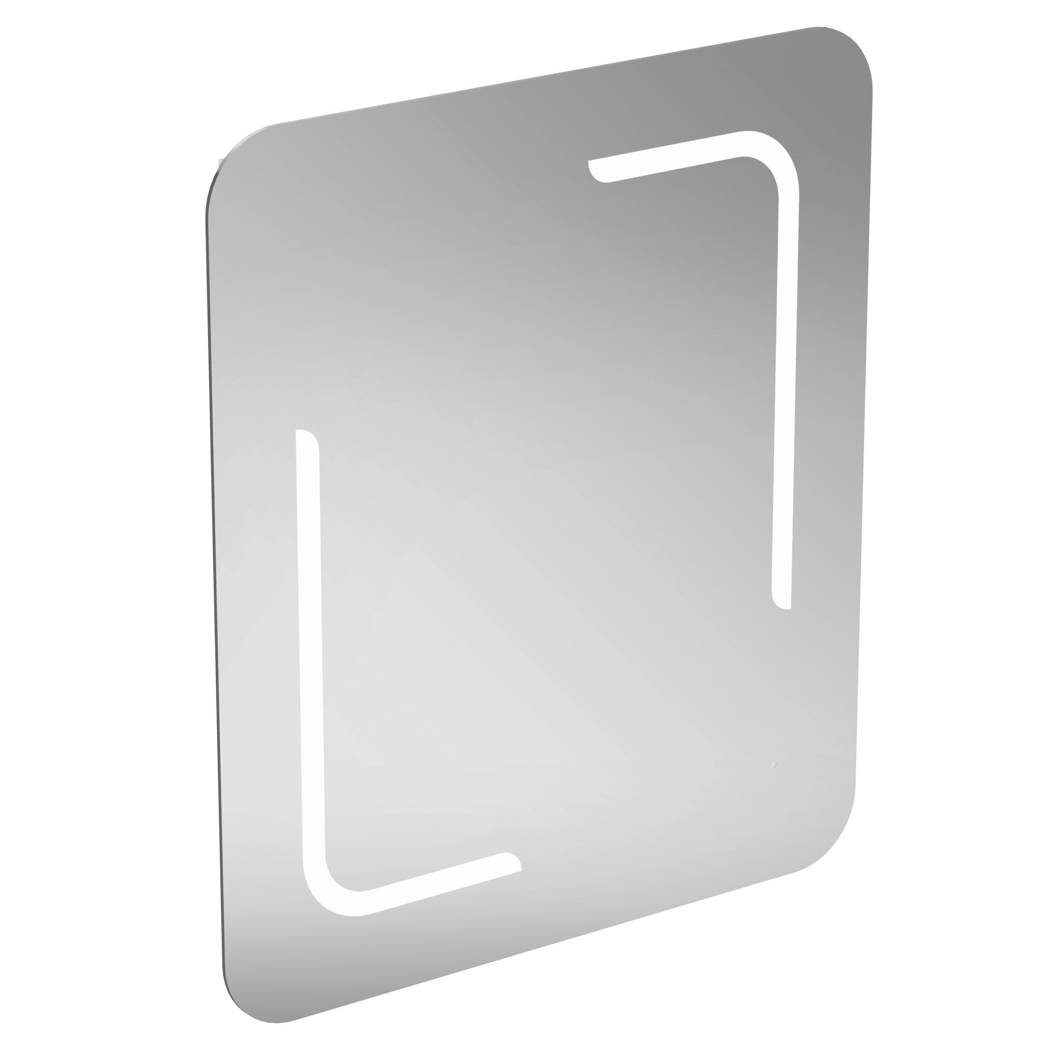 Mirror with sensor ambient and front light, anti-steam