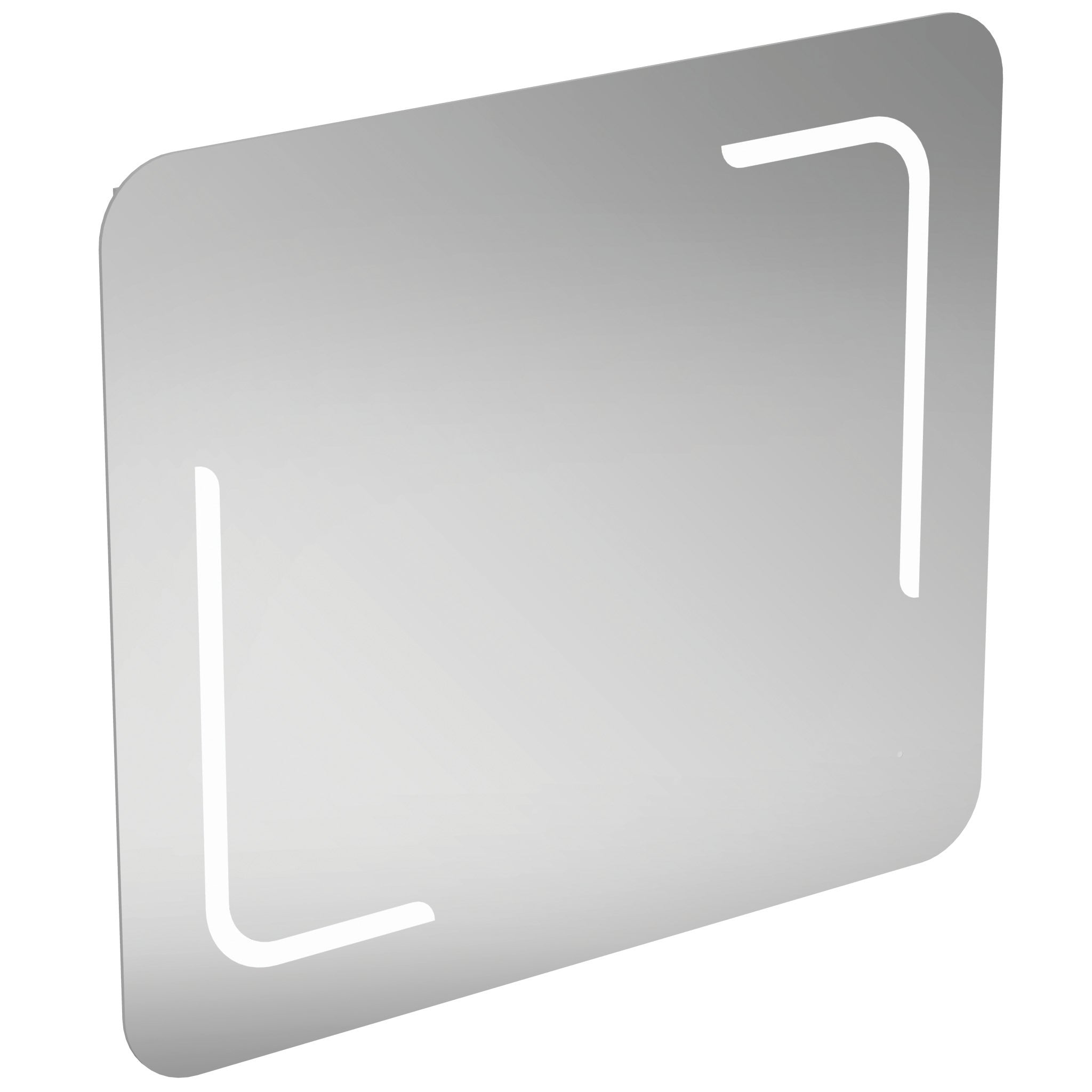 Mirror with sensor ambient and front light, anti-steam