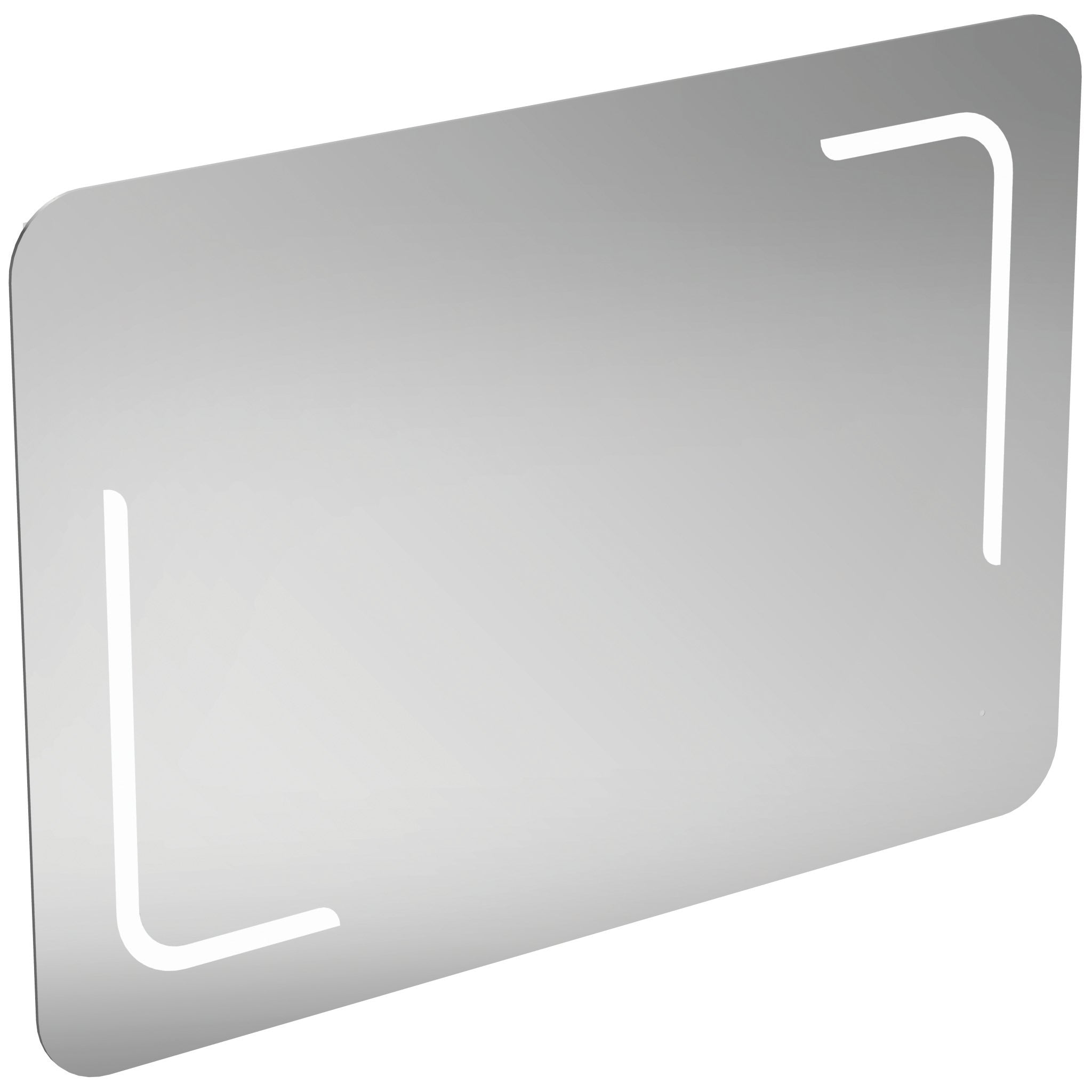 Mirror with sensor ambient and front light, anti-steam