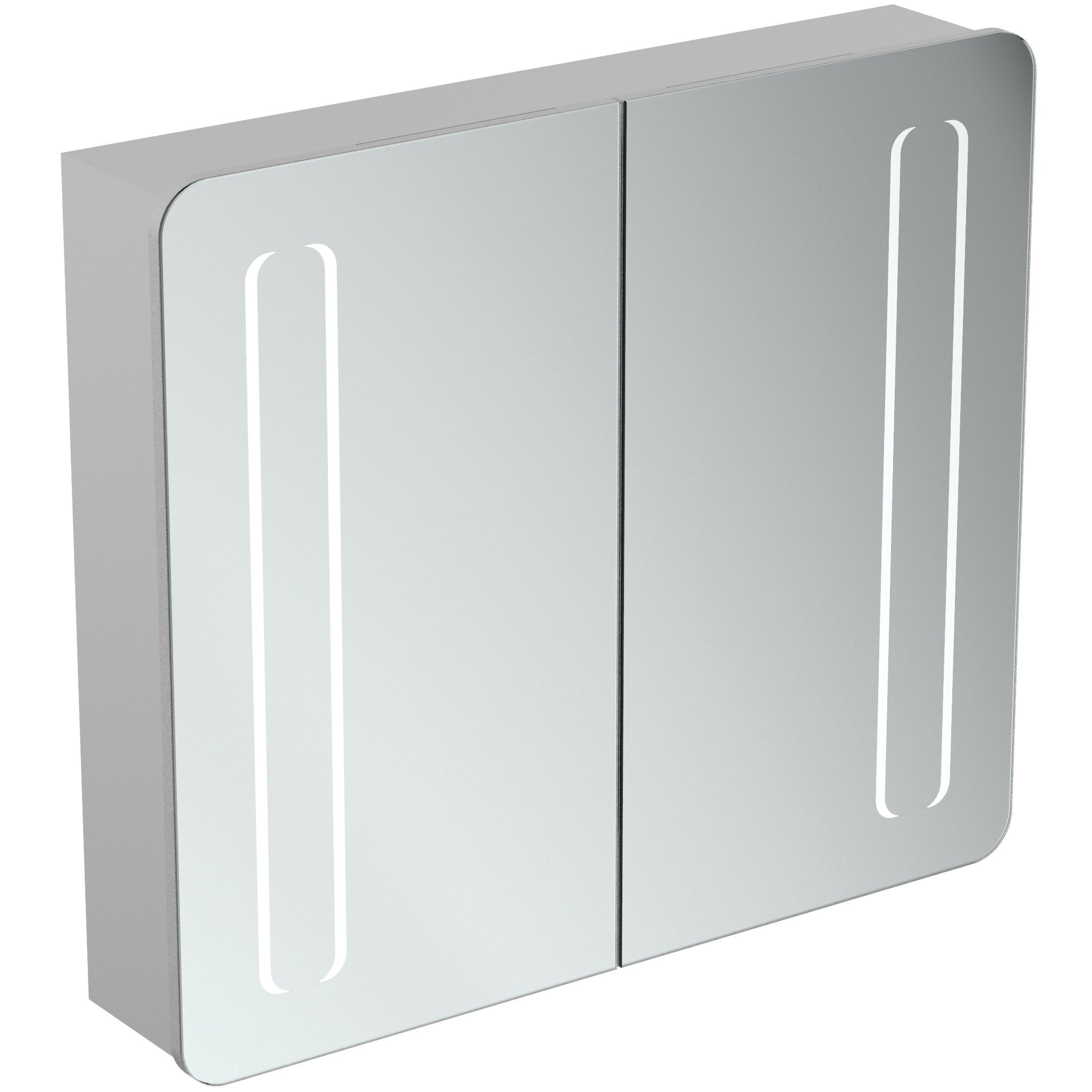 60cm Mirror cabinet with bottom ambient and front light