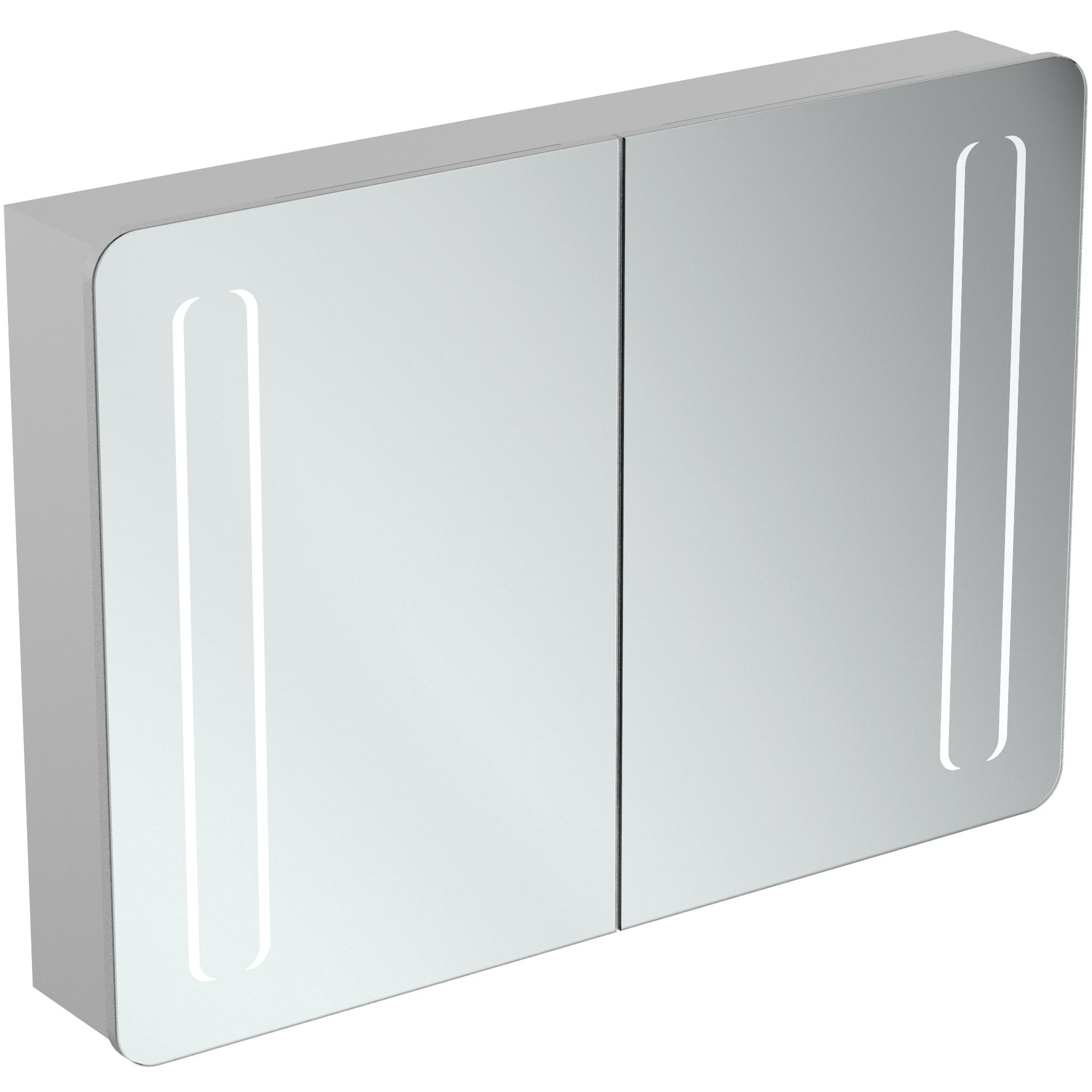 60cm Mirror cabinet with bottom ambient and front light