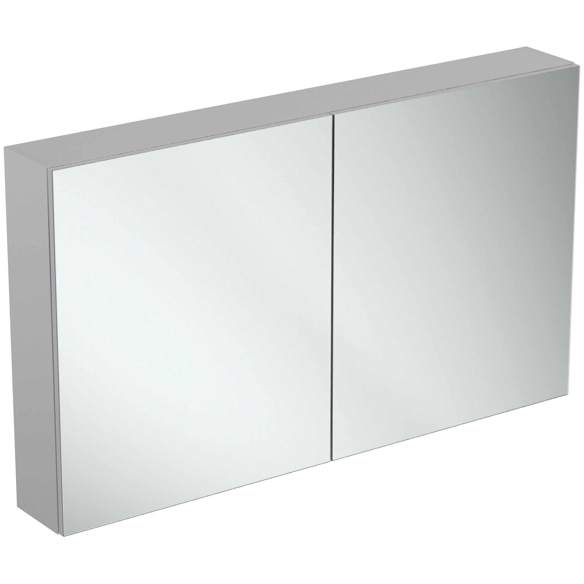 Mirror cabinet with bottom ambient light