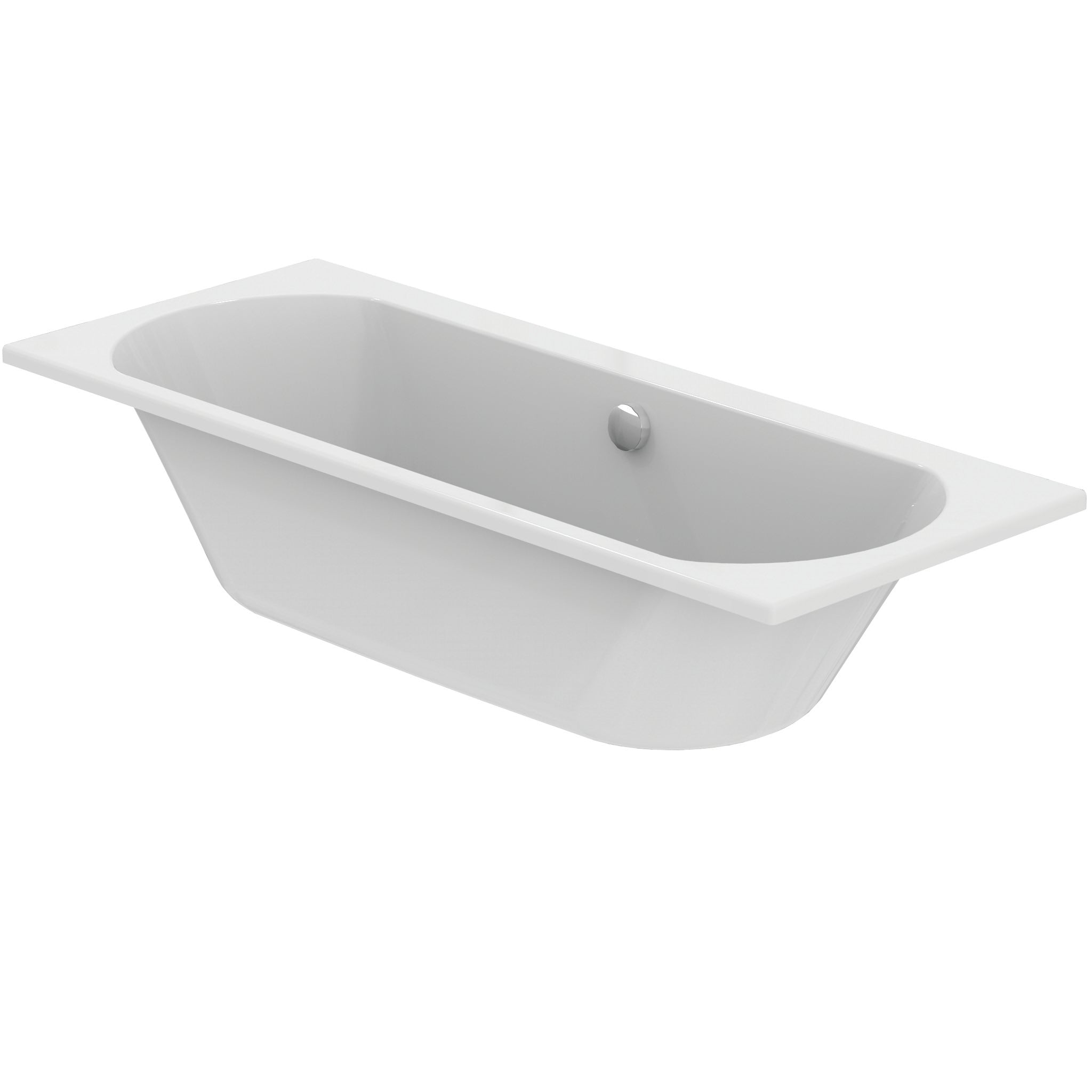 Tesi 170 x 70cm double ended bath - no tap holes