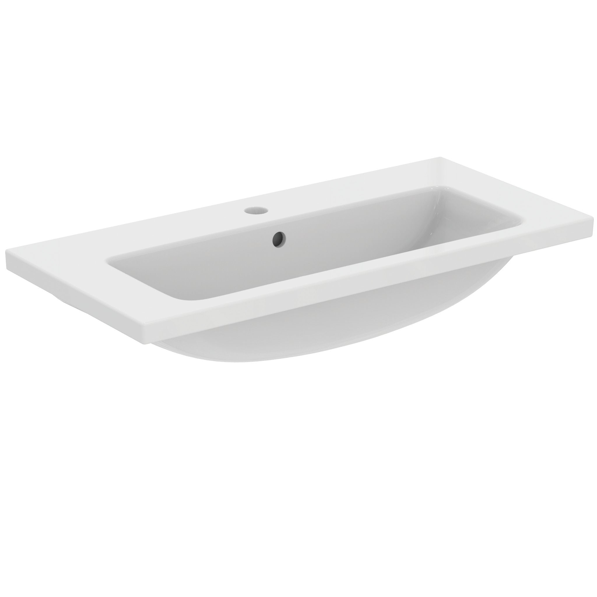 i.life S compact vanity washbasin, one taphole