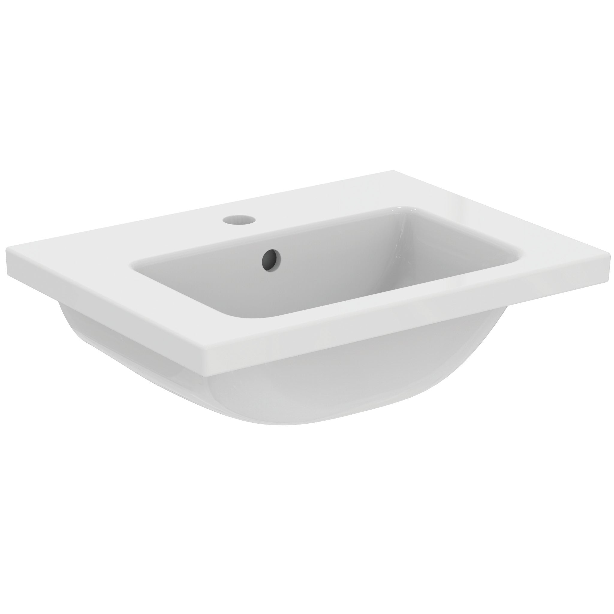 i.life S compact vanity washbasin, one taphole