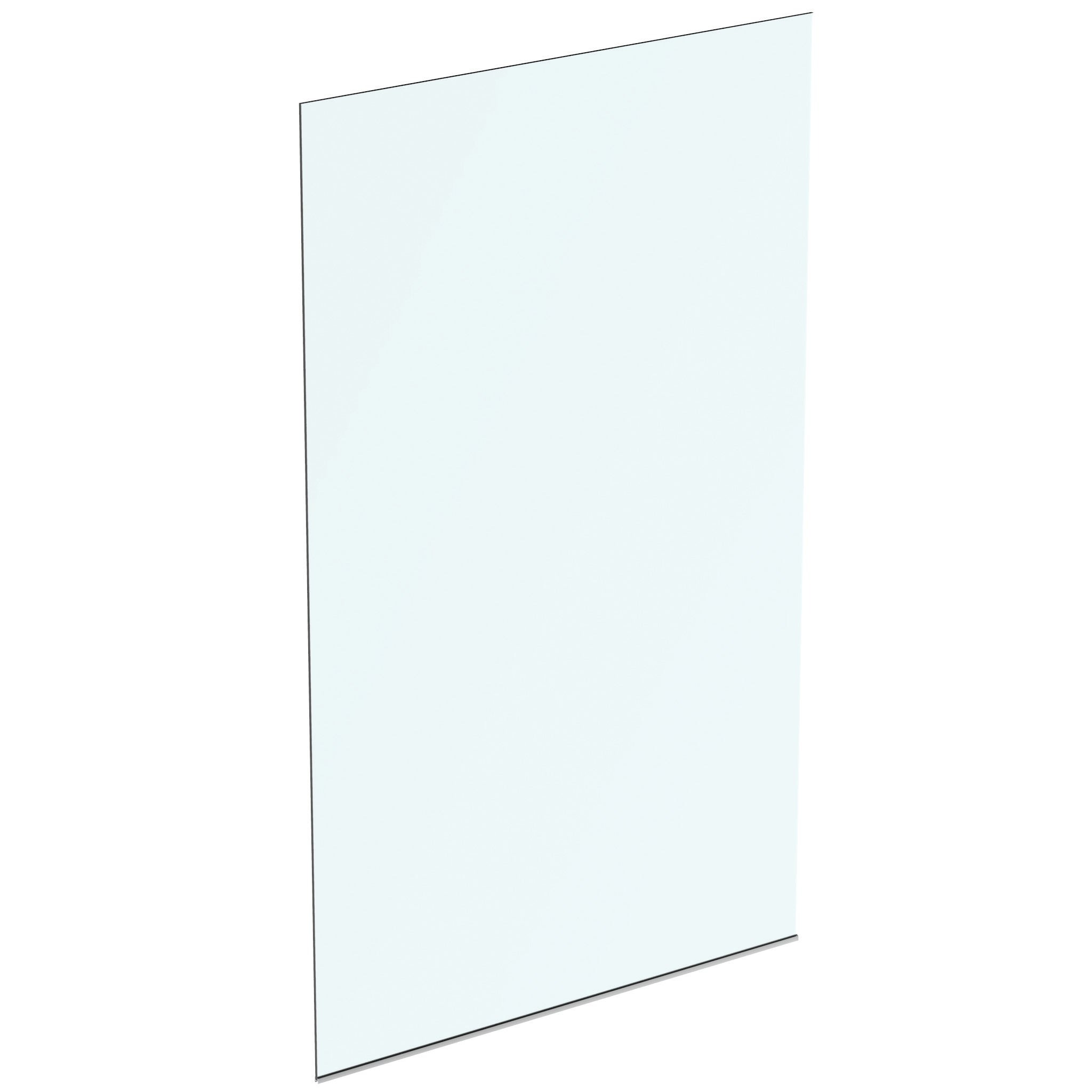 IS i.life Dual Access Wet Room panel with Idealclean clear glass - bright silver finish
