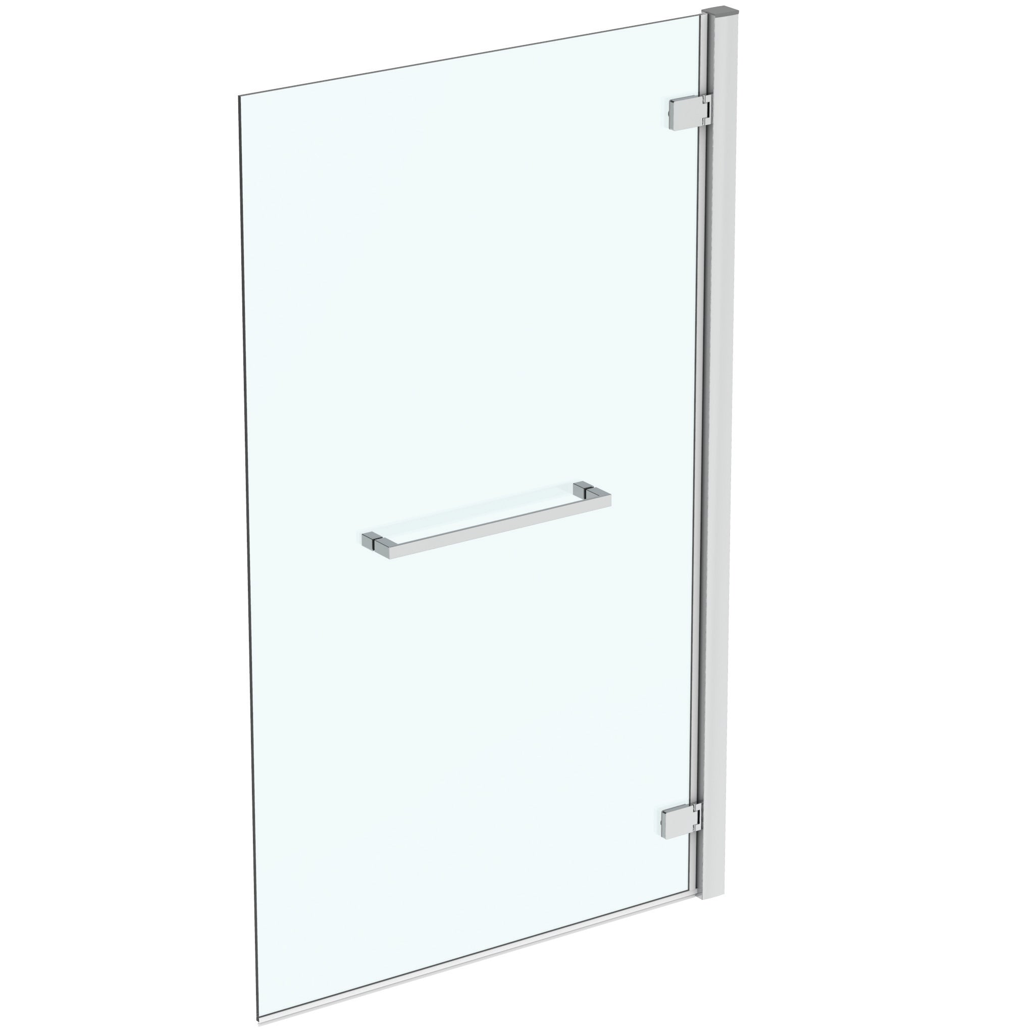 IS i.life 1000 2 Panel Bathscreen 400 + 600  with Idealclean clear glass - bright silver finish