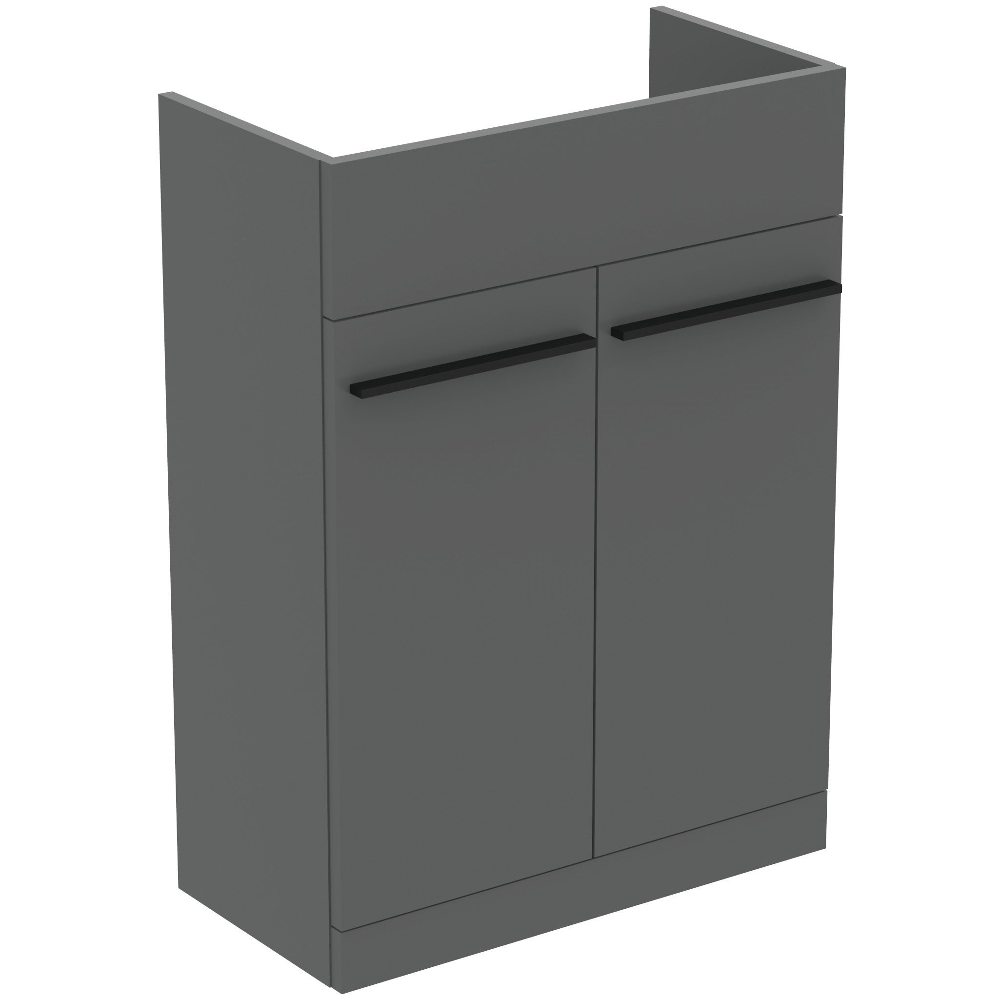 i.life A 60cm semi countertop washbasin unit with 2 doors (separate handles required)