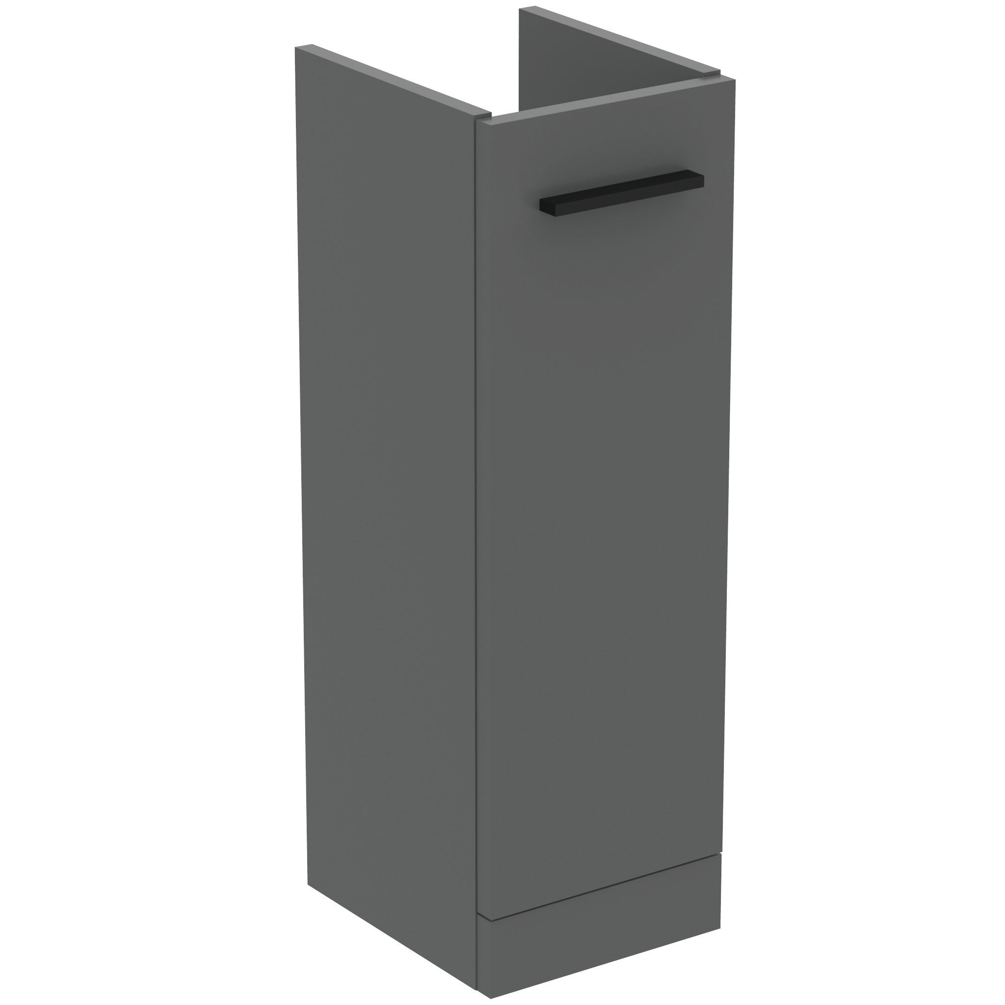 i.life A 23cm pedestal washbasin unit with 1 door (separate handle required)