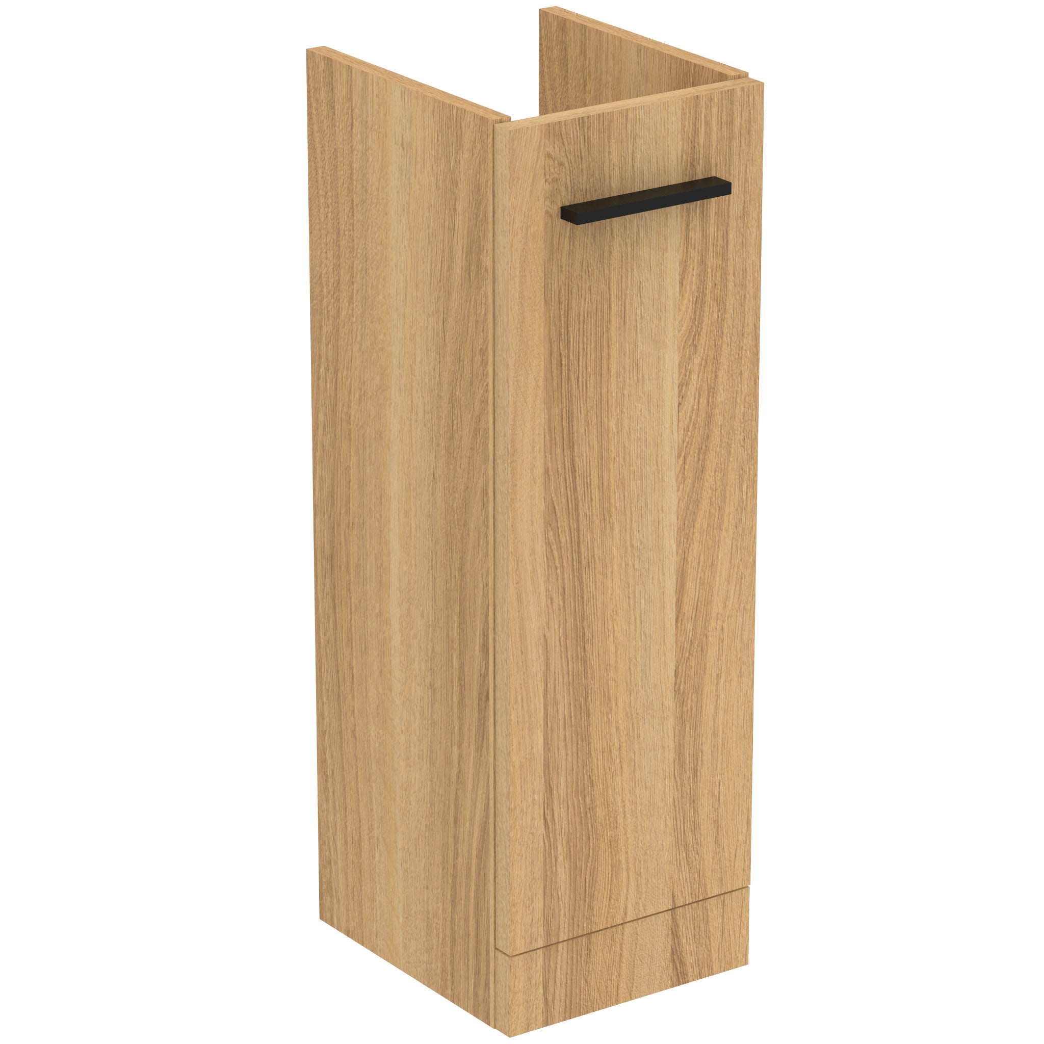 i.life A 23cm pedestal washbasin unit with 1 door (separate handle required)