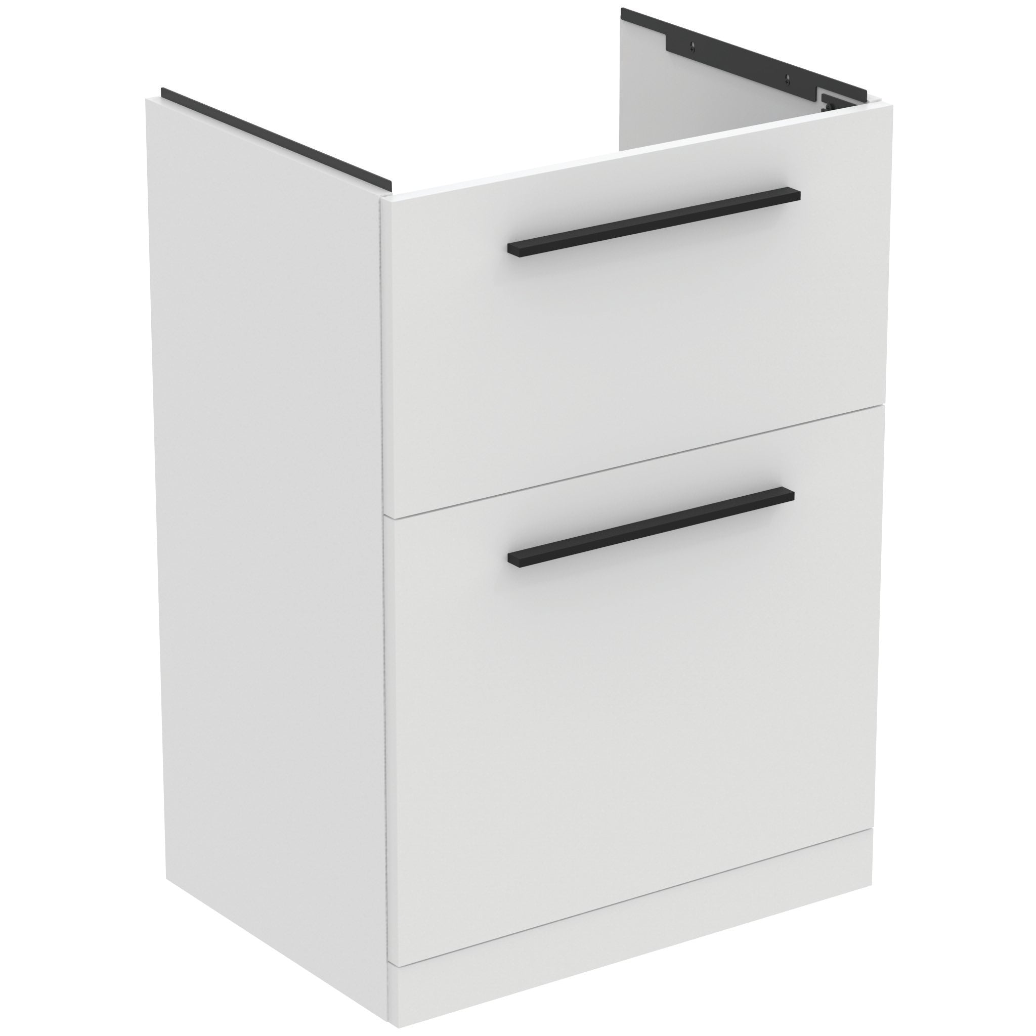 i.life A 60cm floor standing vanity unit with 2 drawers (separate handles required)