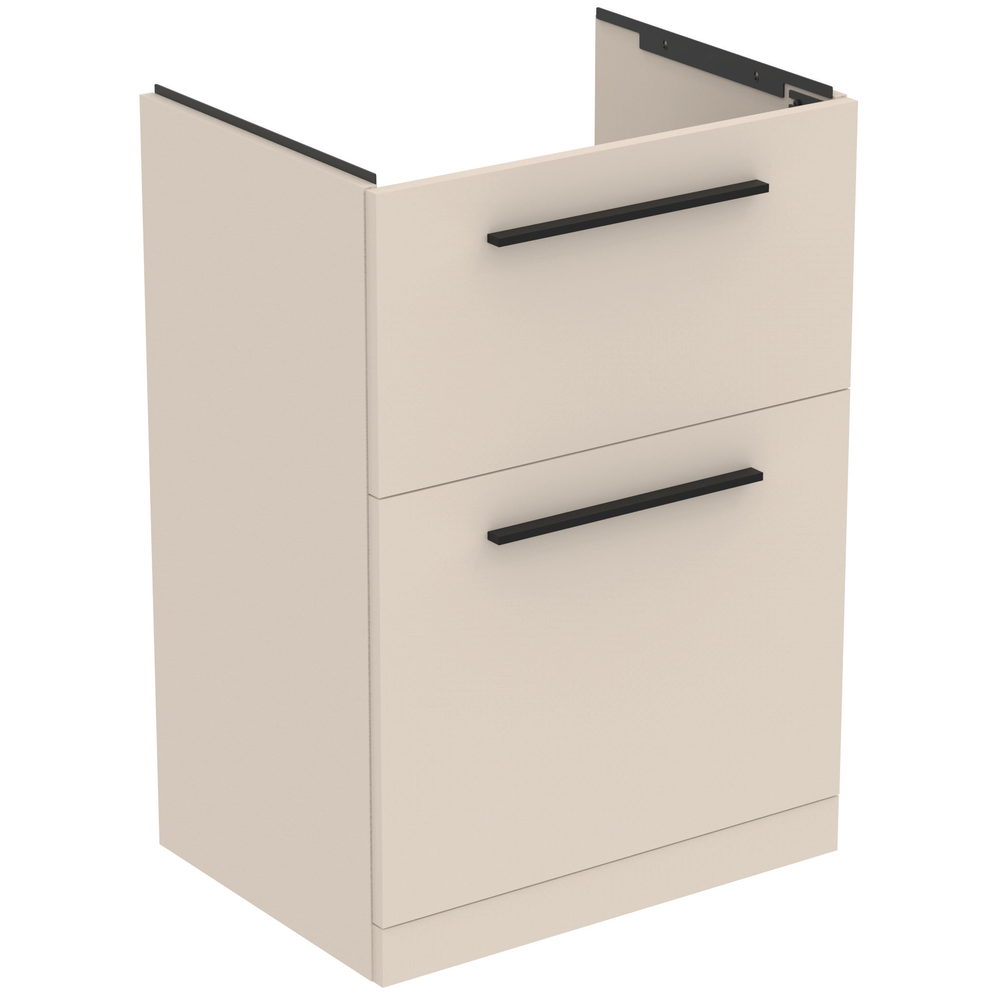 i.life A 60cm floor standing vanity unit with 2 drawers (separate handles required)