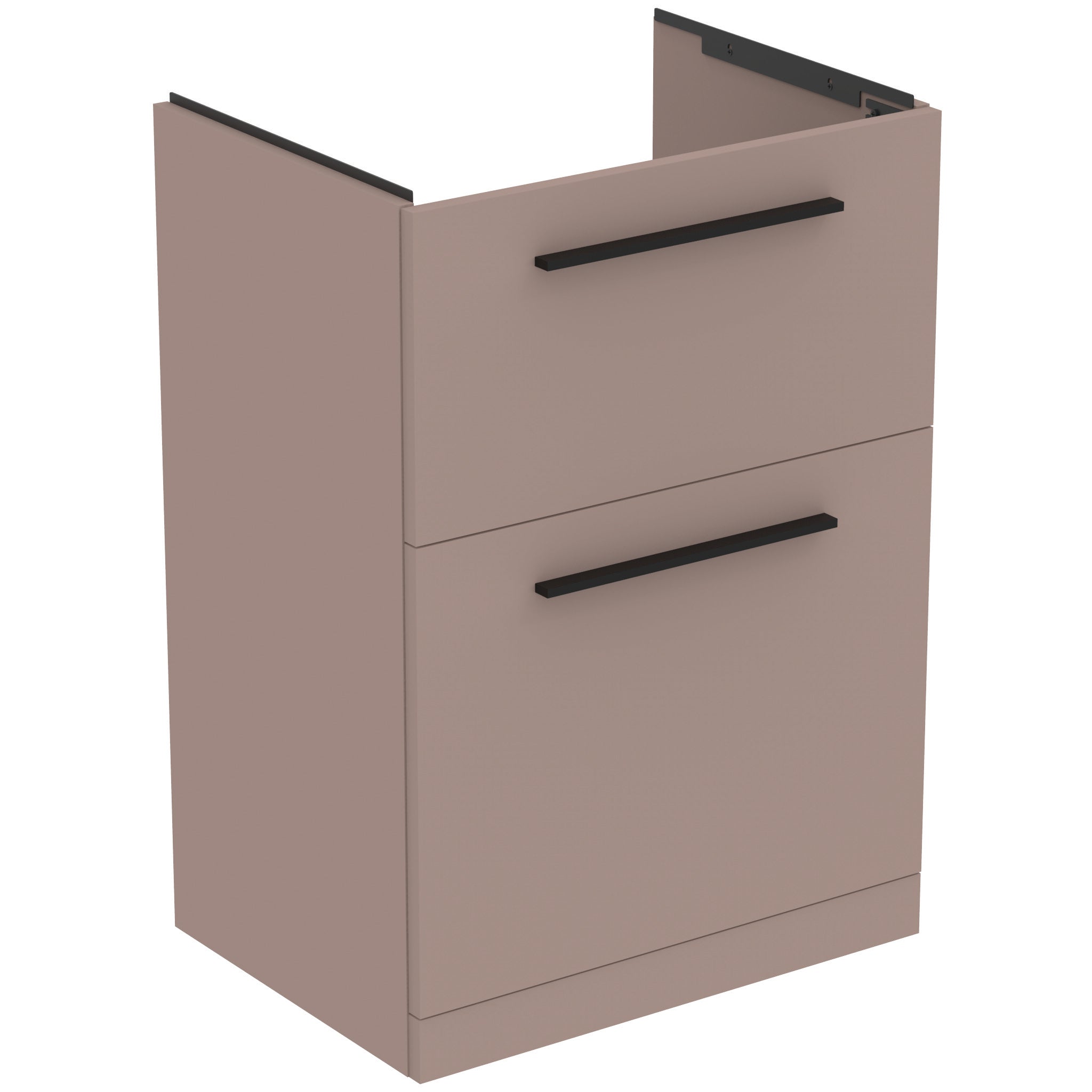 i.life A 60cm floor standing vanity unit with 2 drawers (separate handles required)