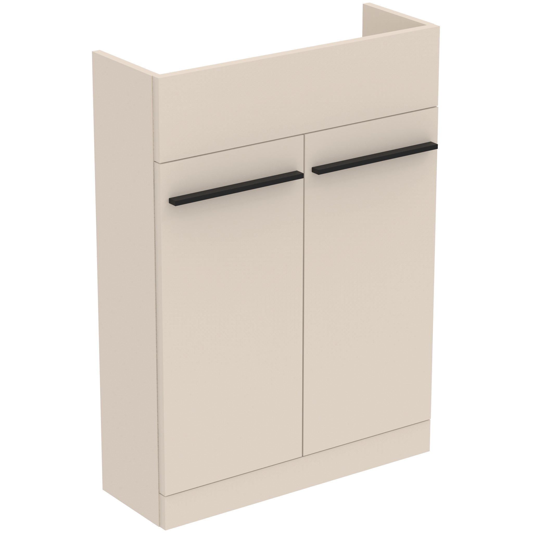 i.life S 60cm compact semi countertop washbasin unit with 2 doors (separate handles required)