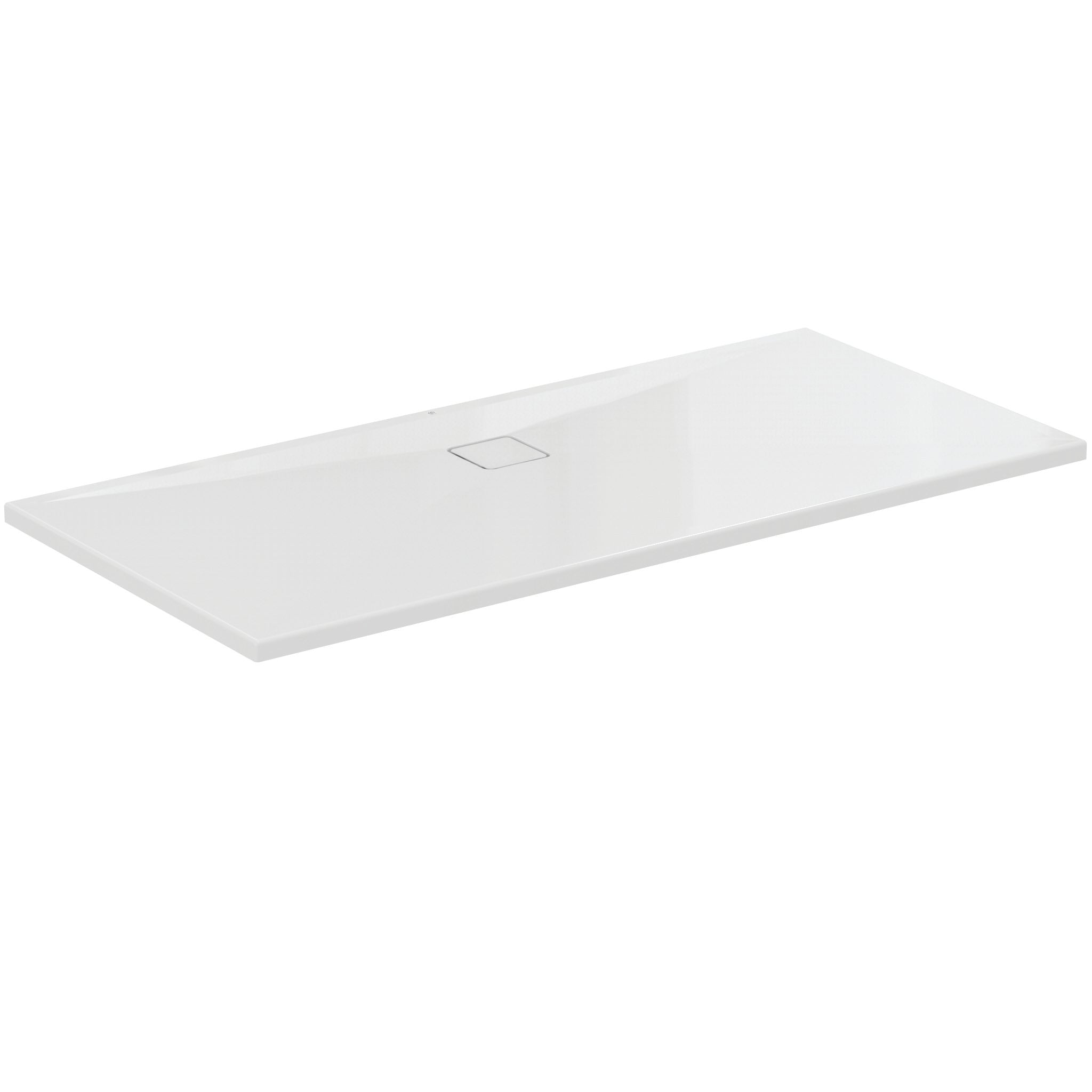 UltraFlat Evo square shower tray - glossy white