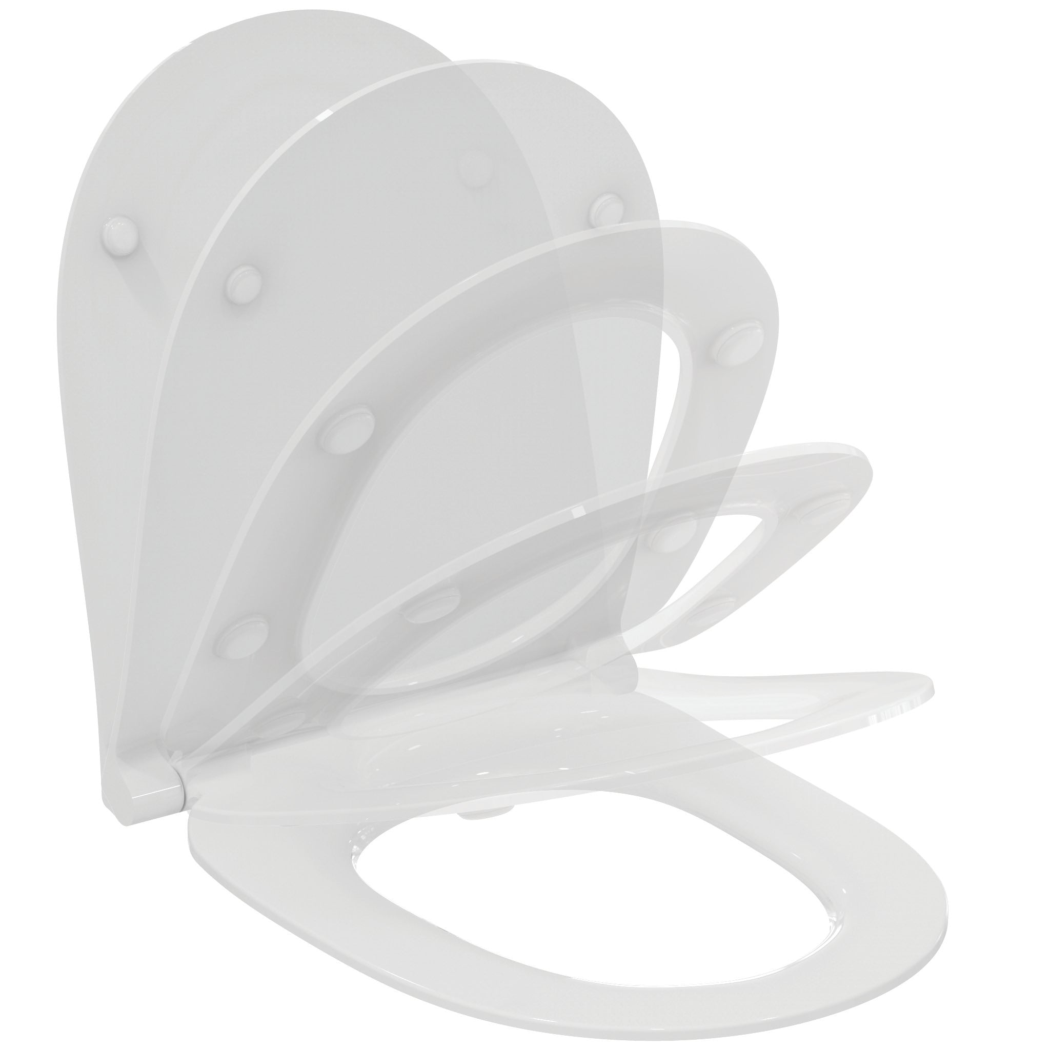 i.life O toilet seat and cover, slim with quick release
