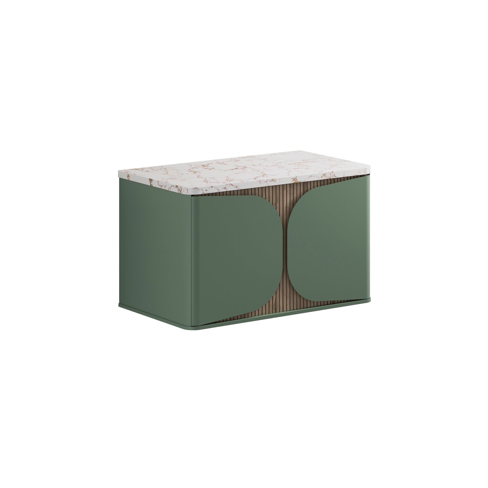 Tamobour One Drawer Wall Hung Vanity