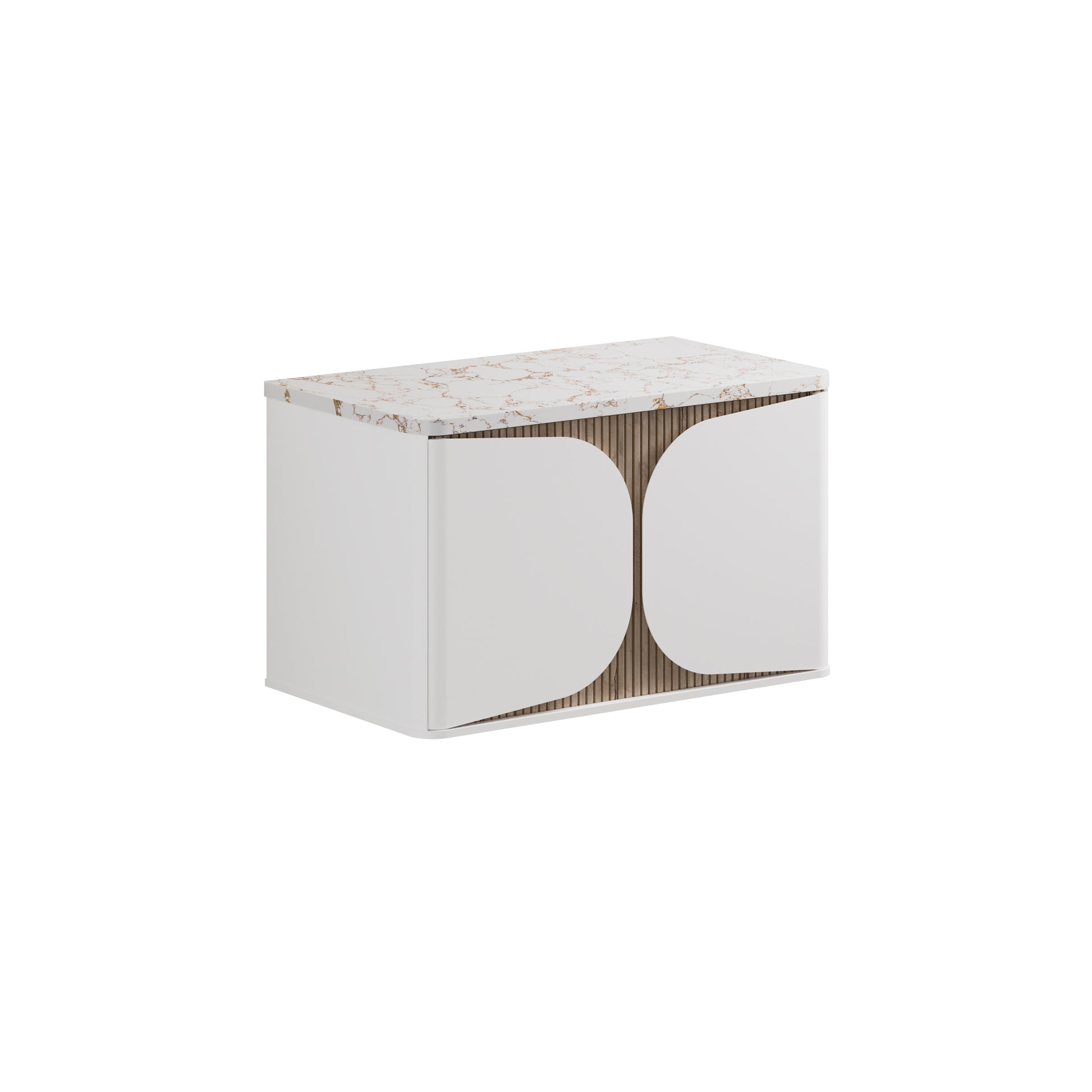 Tamobour One Drawer Wall Hung Vanity